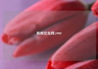 苏州交友网,1990?