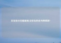 交友投分切磨箴规,交好友的名句带修辞?