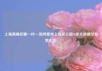 上海高端征婚一对一,如何看待上海某公园35岁大龄剩女相亲大会?