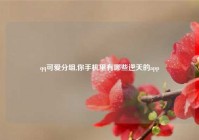 qq可爱分组,你手机里有哪些逆天的app
