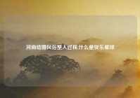 河南结婚风俗整人过程,什么是快乐星球