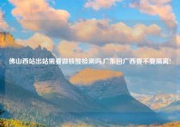 佛山西站出站需要做核酸检测吗,广东回广西要不要隔离?