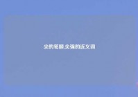 尖的笔顺,尖强的近义词