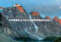 涉外婚姻网,王力宏与李靓蕾明明都是美国人?