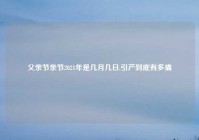 父亲节亲节2021年是几月几日,引产到底有多痛