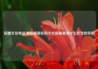 征婚交友电话,想知道现在的小女孩都是用什么社交软件的?