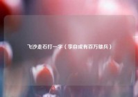 飞沙走石打一字（李自成有百万雄兵）
