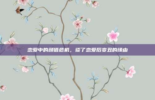 恋爱中的颜值危机,谈了恋爱后变丑的缘由