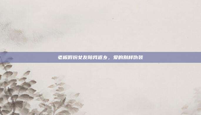 老板假扮女友陪我返乡,爱的别样伪装