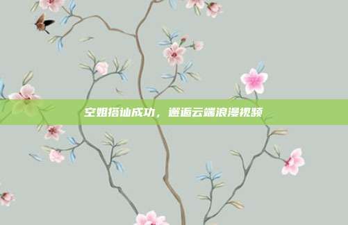 空姐搭讪成功,邂逅云端浪漫视频